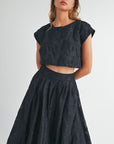 Evie Crop Top and Midi Skirt Set