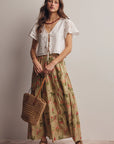 Kaia Eyelet Tie Top