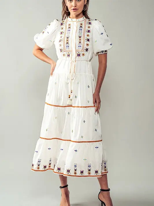 Maria Embroidered Dress