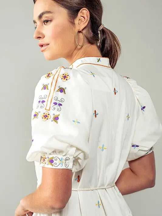 Maria Embroidered Dress