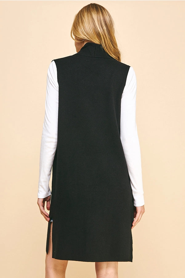 Faye Sleeveless Open Knit Cardigan