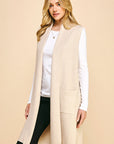 Faye Sleeveless Open Knit Cardigan