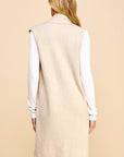 Faye Sleeveless Open Knit Cardigan