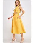 Fiona Knotted Bow Midi Dress