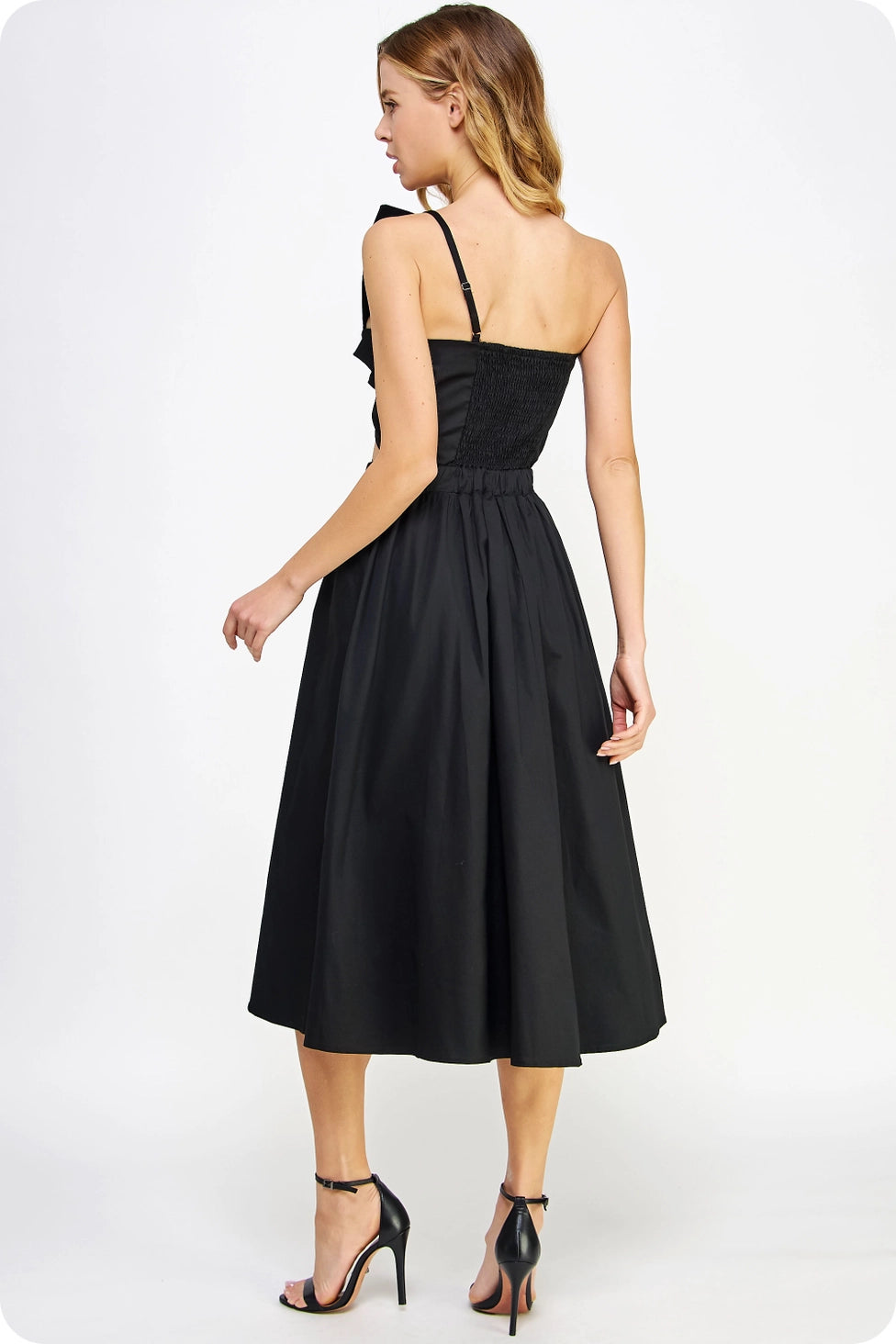 Fiona Knotted Bow Midi Dress