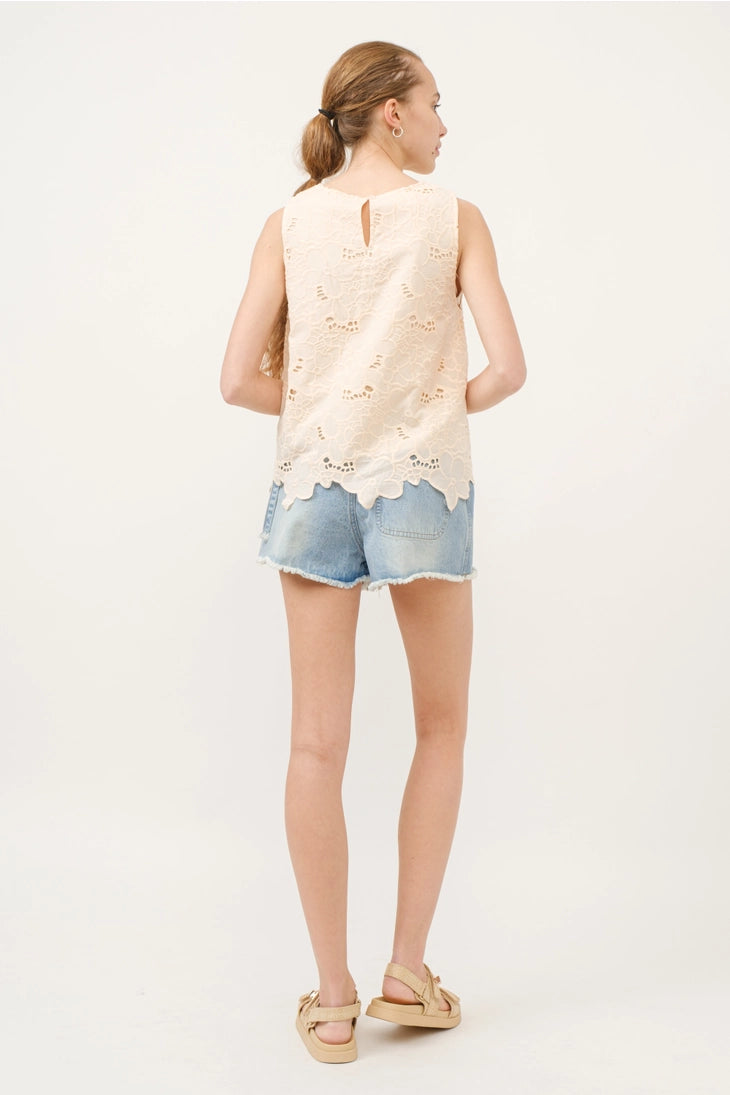 Flora Embroidered Top- FINAL SALE ITEM