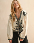 Jessica Floral Patch Detailed Jacket