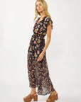 Cecelia Ruffle Sleeve Smocked Maxi Dress