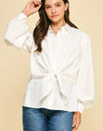 Daphne Front Tie Top