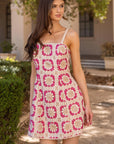 Sophie Square Patchwork Mini Dress