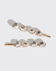 Holiday Gemstone Bobby Pins 2pc Set