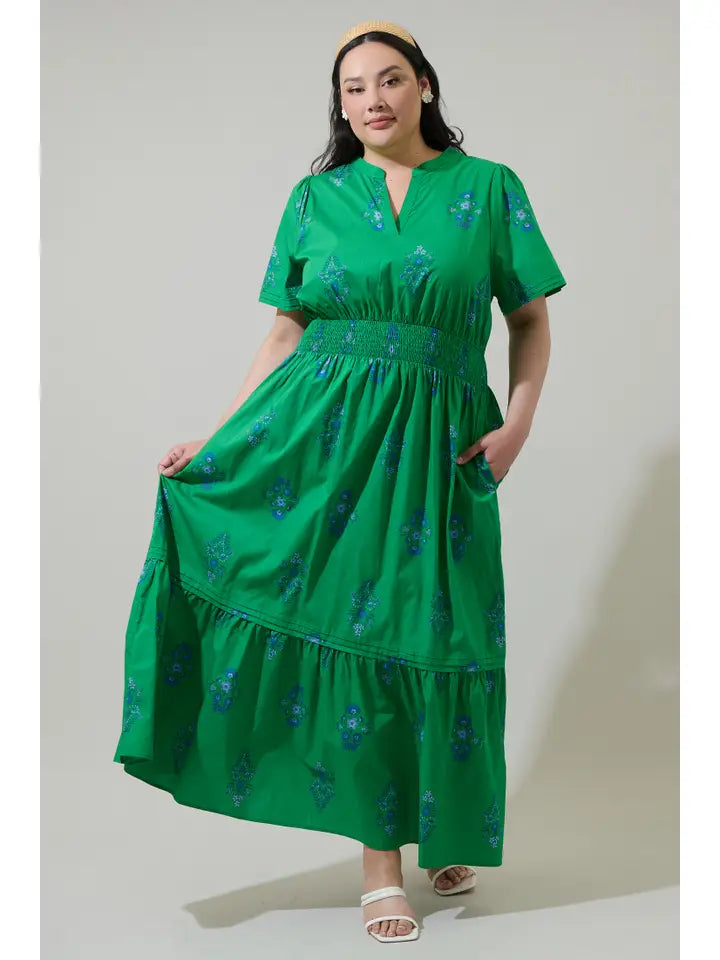 Kelly Floral Poplin Maxi Dress - Plus Size  FR & Company