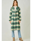 Eve Plaid Long Coat
