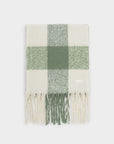 Checked Tassel Scarf