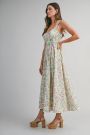 Samantha Sweetheart Floral Midi Dress