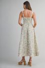 Samantha Sweetheart Floral Midi Dress