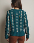 Ella Embroidered Cable Knit Sweater