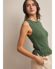 Kara Fringe Hem Knit Tank