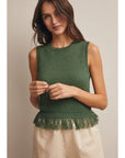 Kara Fringe Hem Knit Tank