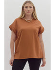 Hannah Cap Sleeve Top - Plus Size