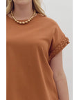 Hannah Cap Sleeve Top - Plus Size