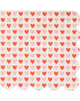 Heart Print Cocktail Napkins