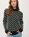 Heather Mock Neck Sweater