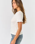 Heather Short Sleeve Sweater