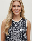 Bobbi Bandana Patchwork Top