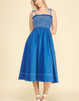 Silvia Smocking Midi Dress