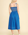 Silvia Smocking Midi Dress