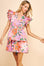 Lorraine Ruffle Sleeve Mini Dress