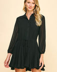 Billie Collared Button Down Dress- FINAL SALE ITEM