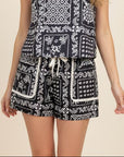 Bobbi Bandana Patchwork Shorts