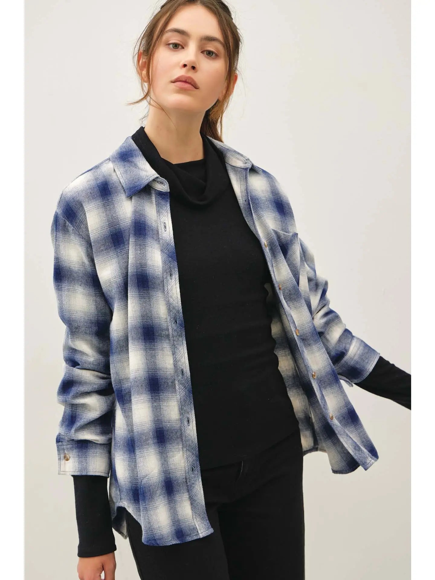 Veronica Vintage Plaid Button Up Shirt