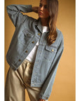 Sahara Stripped Denim Jacket