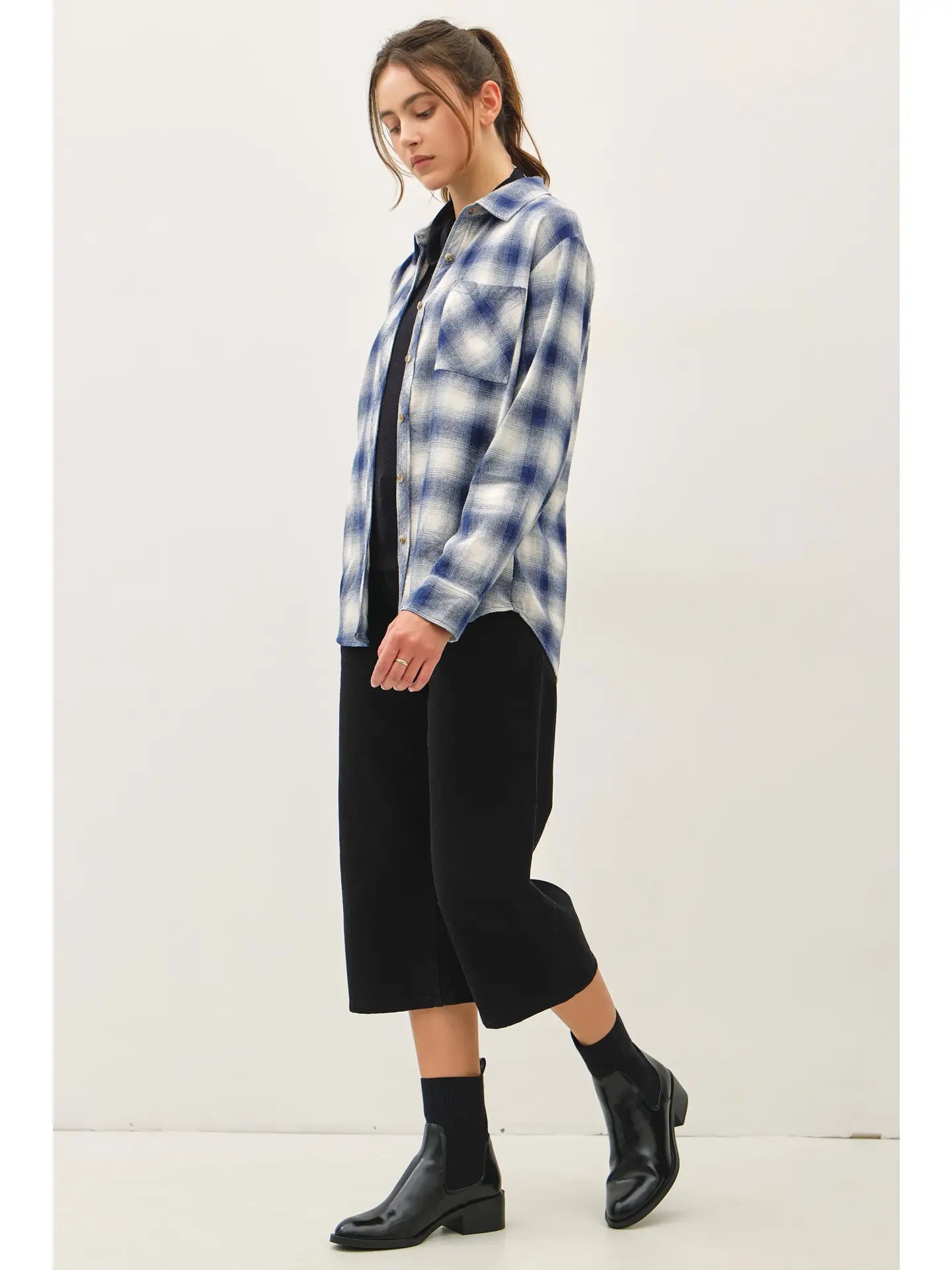 Veronica Vintage Plaid Button Up Shirt