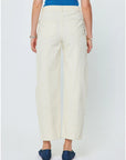 Nora Embroidered Cotton Barrel Pants