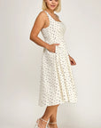 Flora Smocked Midi Dress - Plus Size