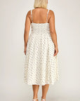 Flora Smocked Midi Dress - Plus Size