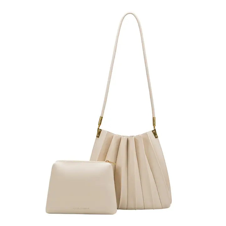 Carrie II Pleated Shoulder Bag