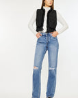 High Rise Straight Leg Denim