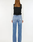 High Rise Straight Leg Denim