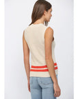 Victoria Sleeveless V-Neck Knit Tank
