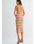 Kylie Knitted Halter Midi Dress