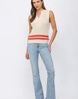 Victoria Sleeveless V-Neck Knit Tank