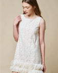 Rachel Ruffle Hem Mini Dress