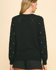 Lauren Rhinestone Crewneck Sweater