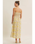 Leota Lemon Blossom Midi Dress