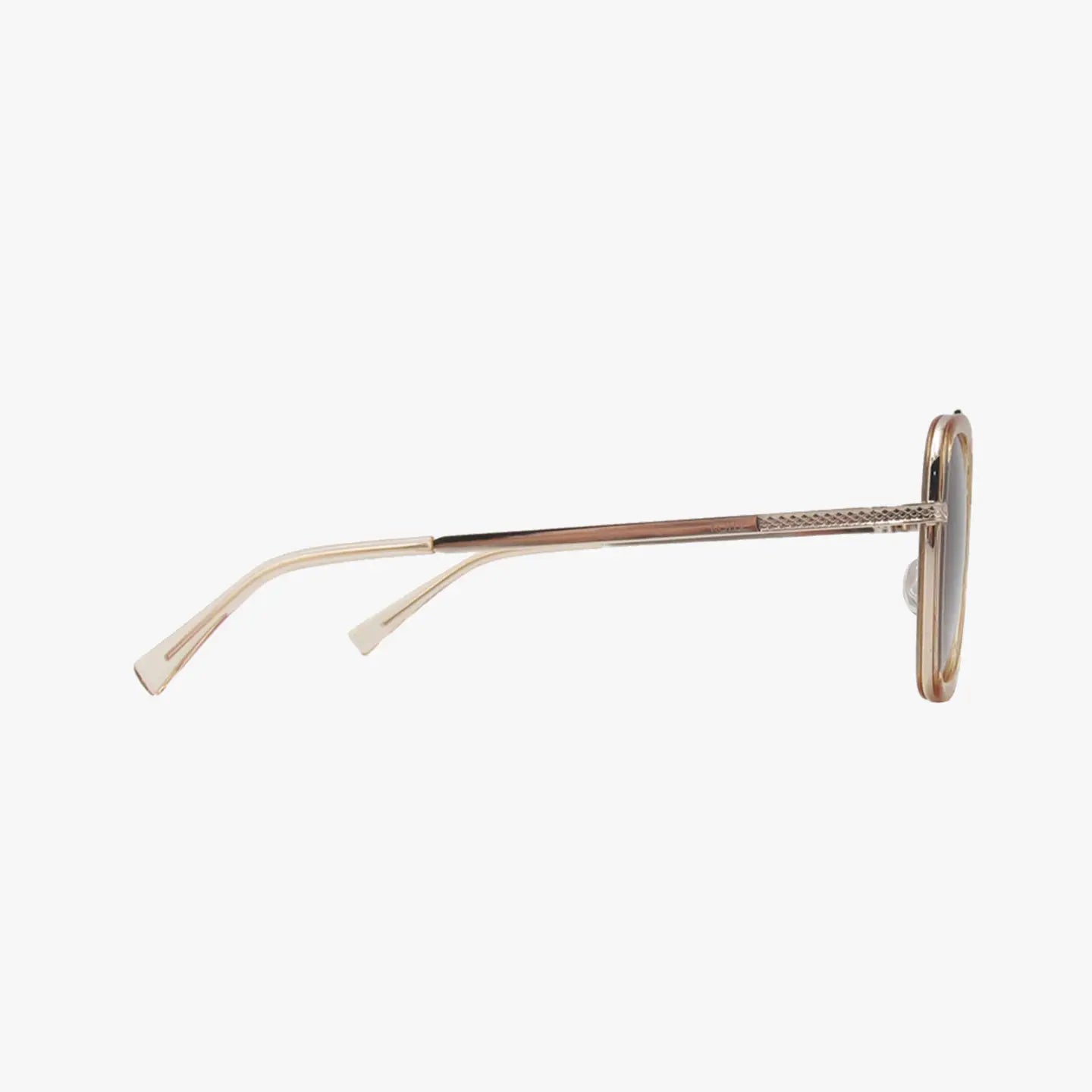 Lex Champagne Metal Sunglasses